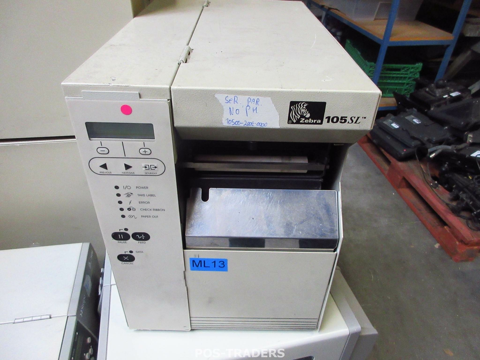 Zebra 105SL 10500-200E-0000 DT/TT Barcode Label Printer Serial - NO PRINTHEAD