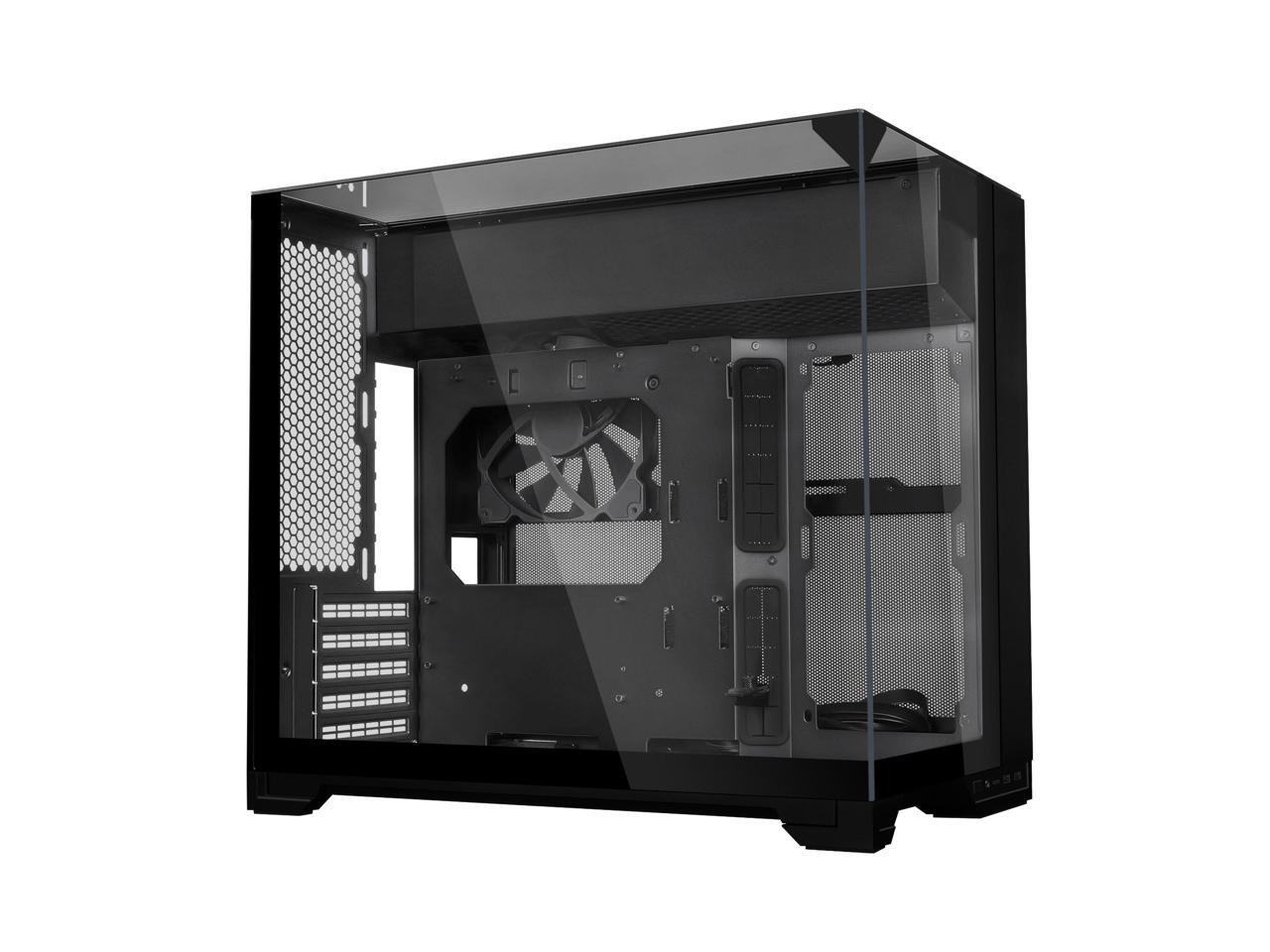 Lian Li O11 Vision-M - mATX Mid Tower PC Case with 140mm Fan - Hidden AIO Design