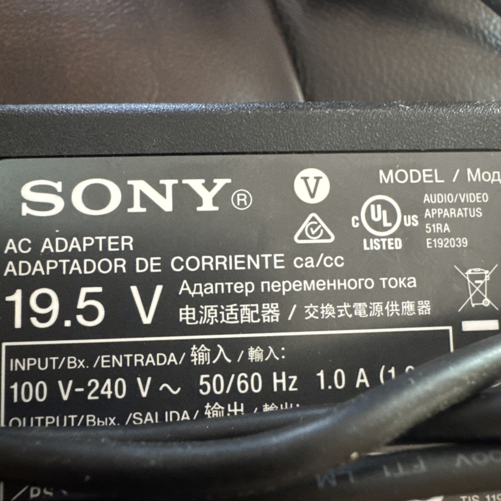 Genuine Sony TV / Laptop Charger AC Adapter Power Supply ACDP-085E02 19.5V 4.35A