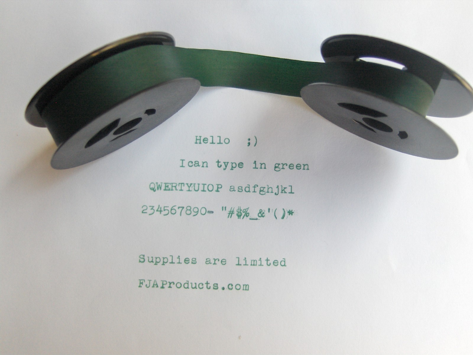 Underwood 6 Green Ink Typewriter Ribbon + 
