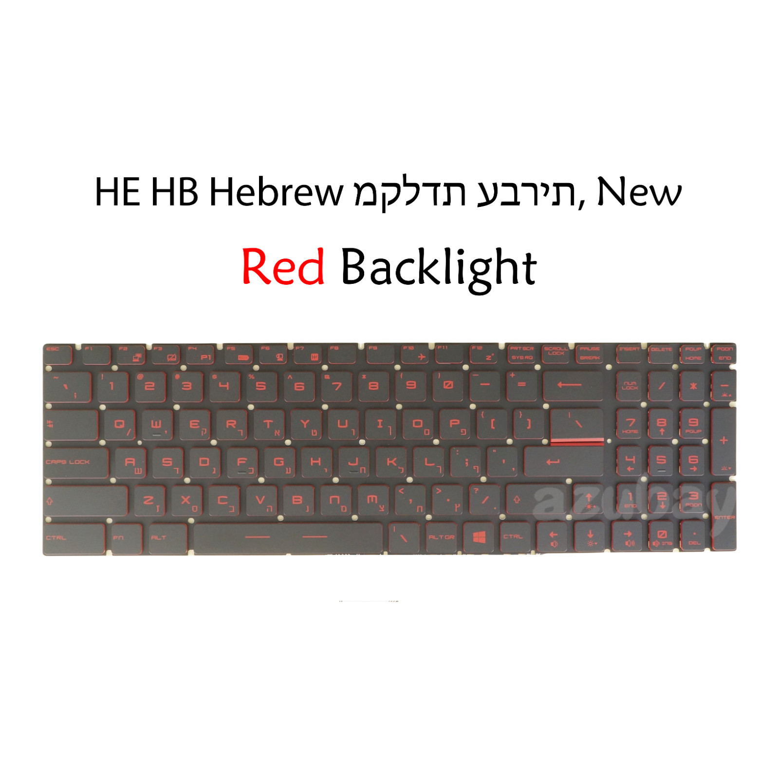 Keyboard For MSI MS-179E MS-179F MS-17C6 MS-17E5 MS-17E7 V143422KK1, Red Backlit