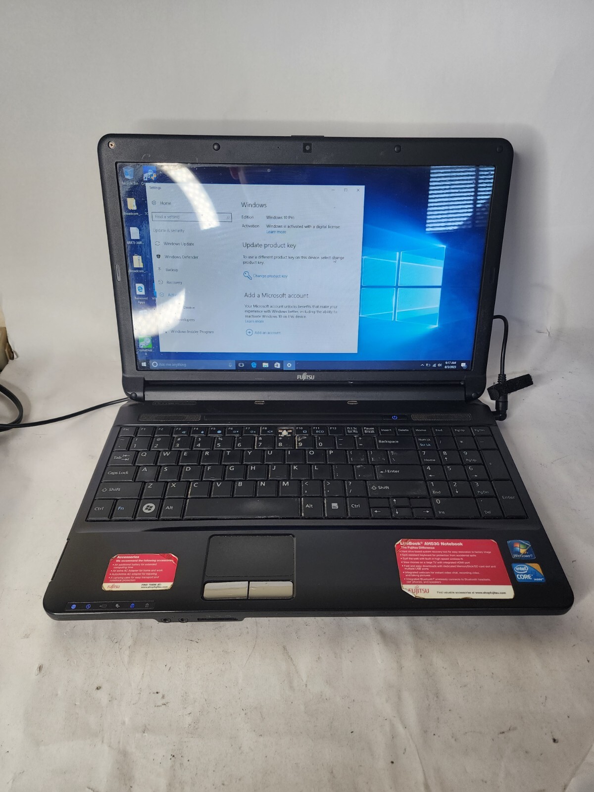 Fujitsu LifeBook AH530 i3-350M@2.27GHz 4GB RAM 128GB SSD Win 10 Pro Read