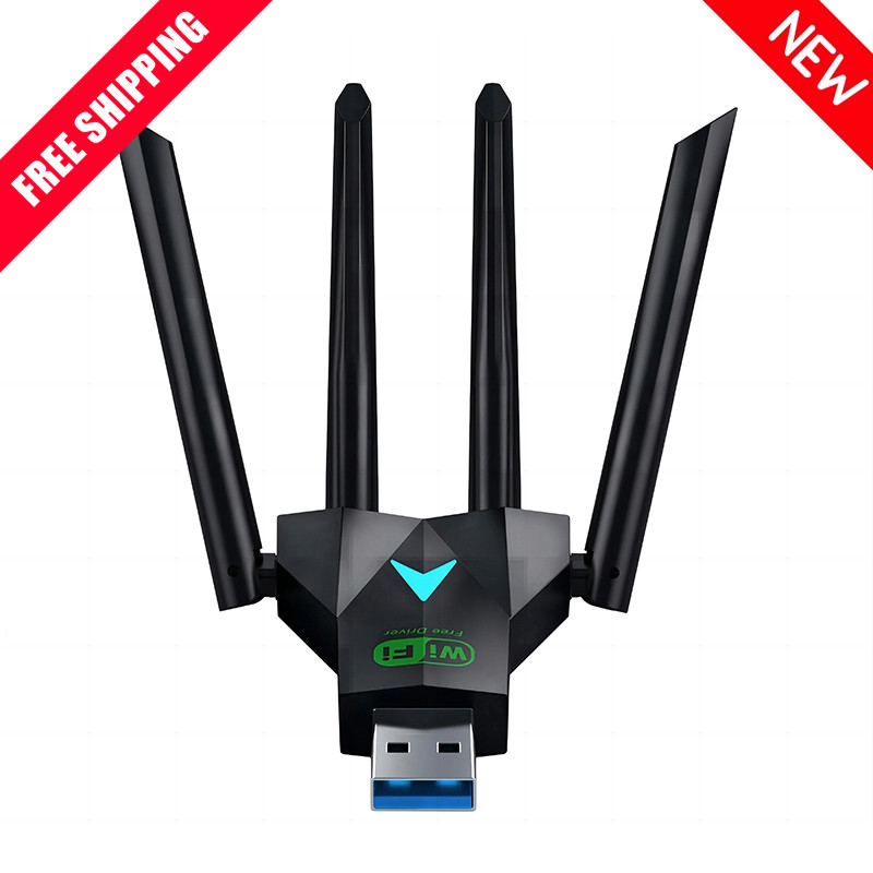1300Mbps USB 3.0 Dual Band WiFi Adapter 2.4G/5GHz AC Wireless Dongle