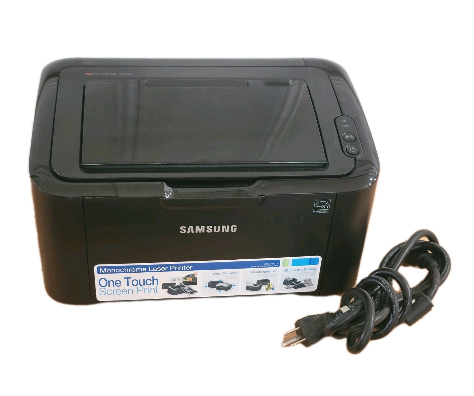 Samsung ML-1665 Compact Monochrome Laser Printer –New Ink - Count 1340- Used 0