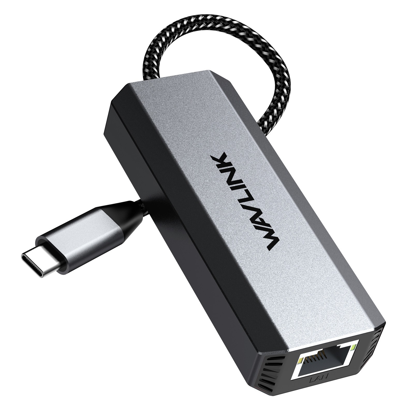 5Gbps USB C to Ethernet Adapter Driver-free RJ45 2500Mbps Ethernet Hub 95W PD