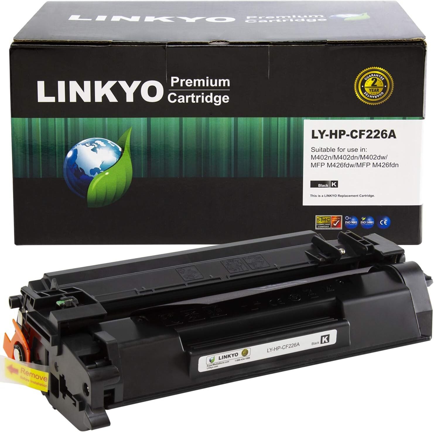 v4ink 4PK Compatible 26X Toner Cartridge RPLMT for 26X CF226X 26A CF226A Toner