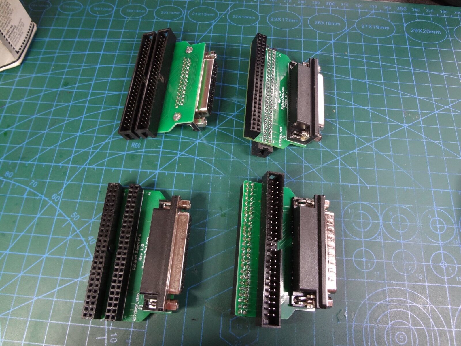 SCSI Adapter DB25 to IDC50 Double Adapters -  BlueScsI PiScsI SCSI2sd RaScsi