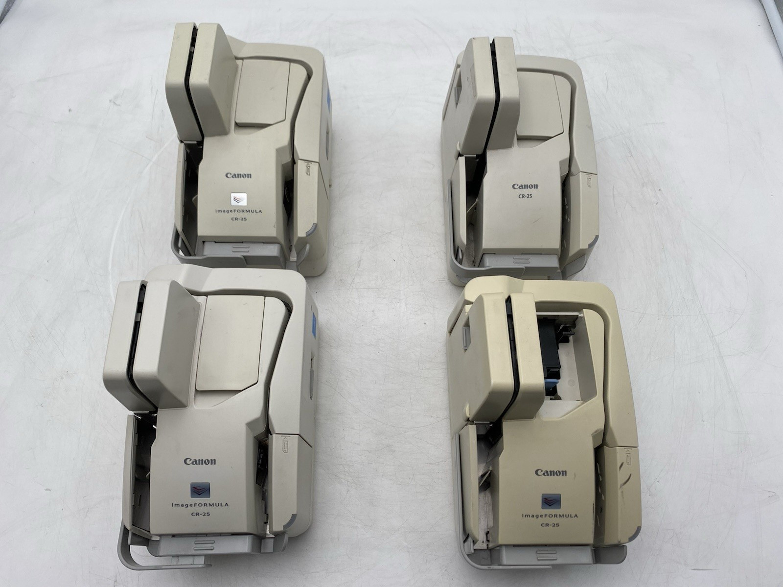 Lot of 4 Canon Check Reader ImageFormula CR-25 Check Scanner