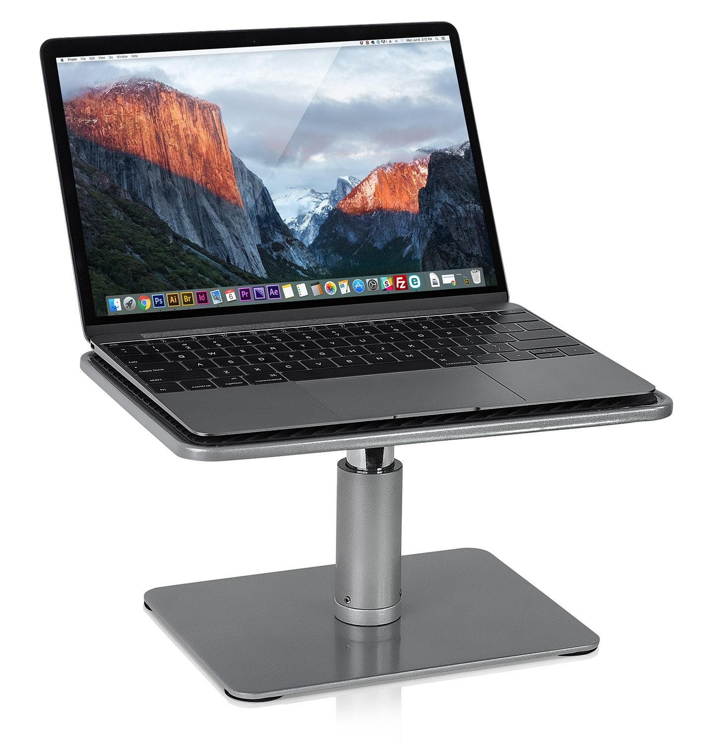 Mount-It Adjustable Height Laptop Stand for MacBook , Ergonomic Desk Riser f...