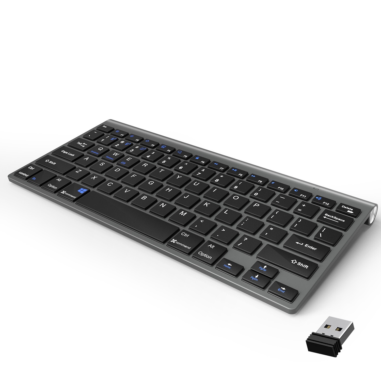 Portable 2.4G+ Wireless Keyboard Ultra Slim Waterproof Office For Windows Laptop