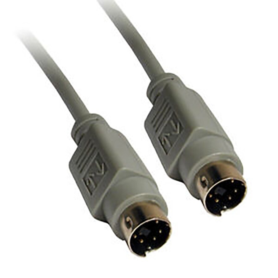 6 Ft Mini Din 6-pin Male to Male PS2 PS/2 Cable For Computer Keyboard Mouse KVM