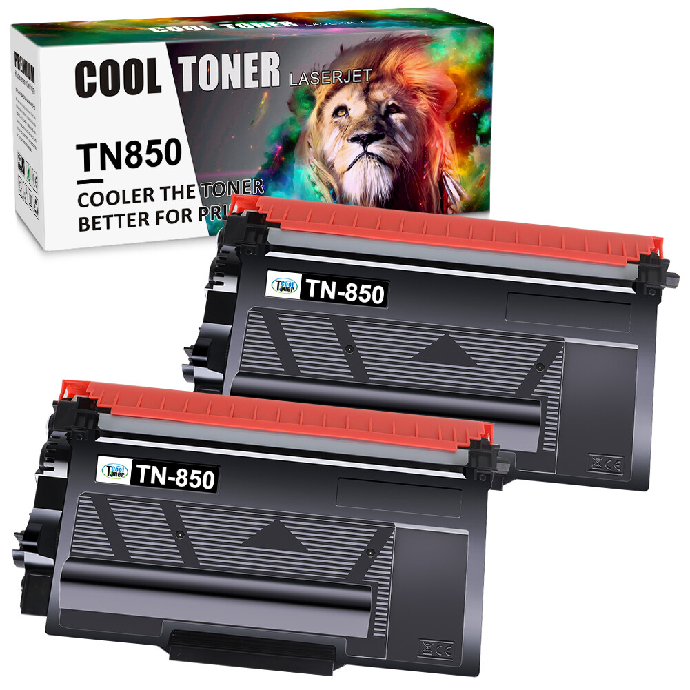 2x Black TN850 Laser Toner Compatible With Brother TN-850 HL-L6300DW HL-L6400DWT