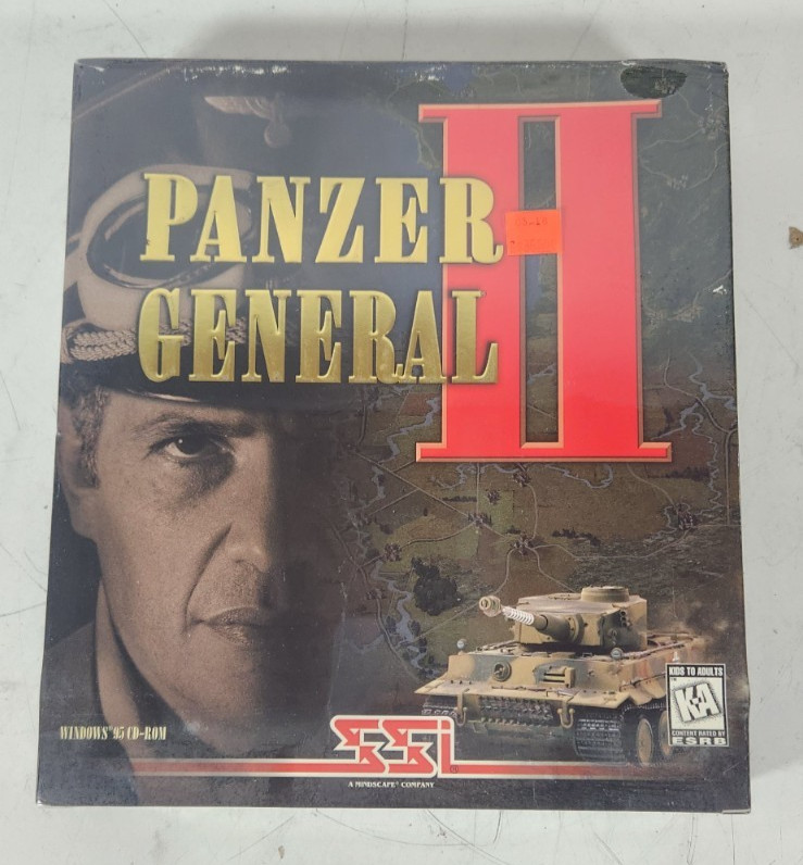 Vintage 1997 Big Box Panzer General II Strategic Simulations Mindscape - New