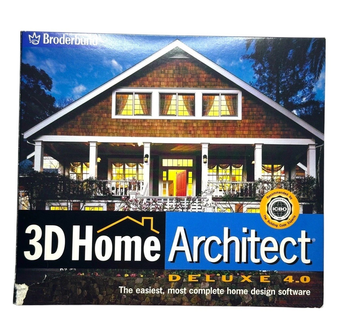 Broderbund 3D Home Architect Deluxe 4.0 PC CD-ROM Home Styles 1500 Home Plans