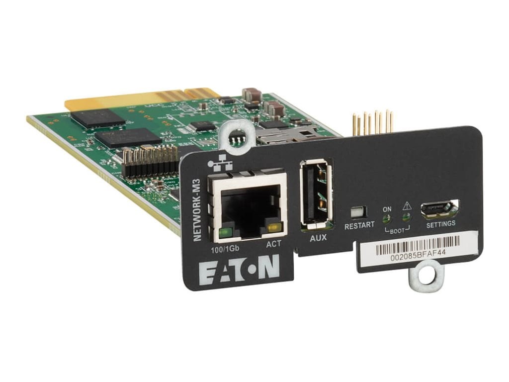 Eaton Cybersecure Gigabit Network-M3 Card, Internal Ethernet, 1 Port,