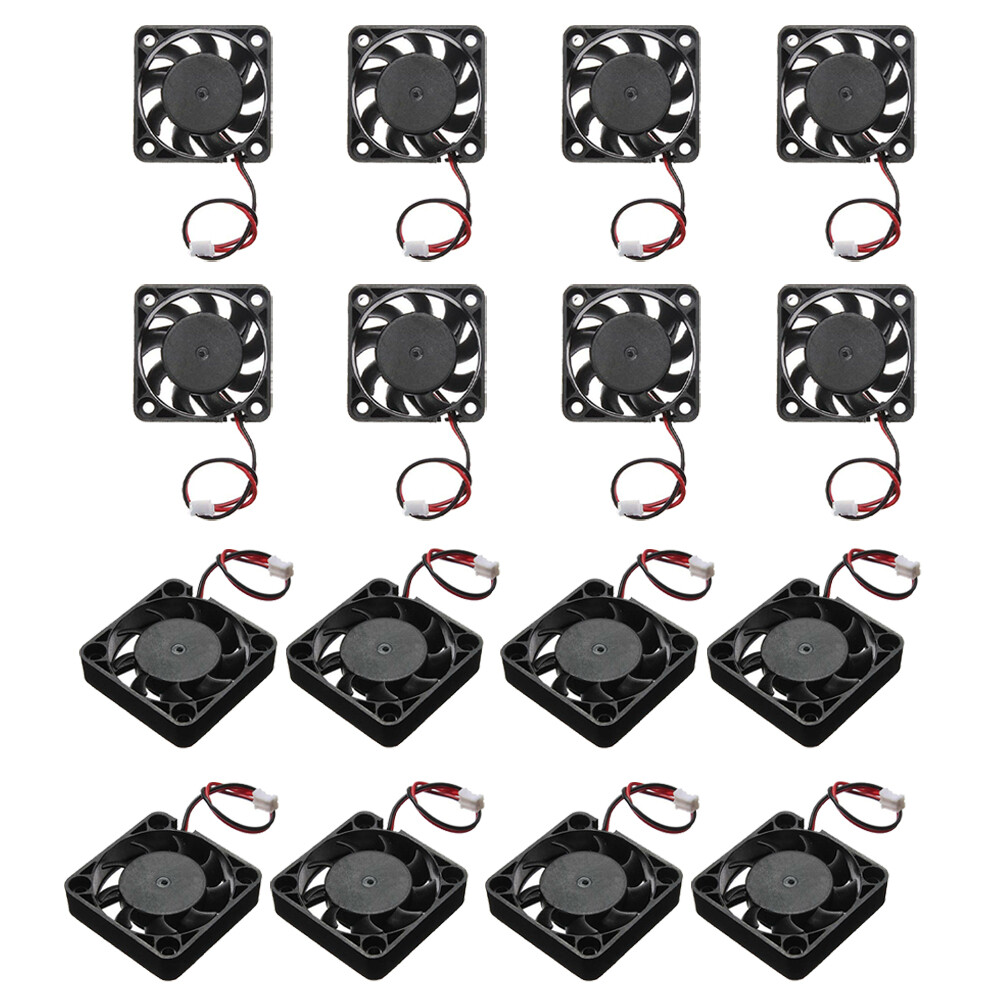 16 x 12V Mini Silent Cooling Computer Fan - Small 40mm x 10mm DC Brushless 2-pin