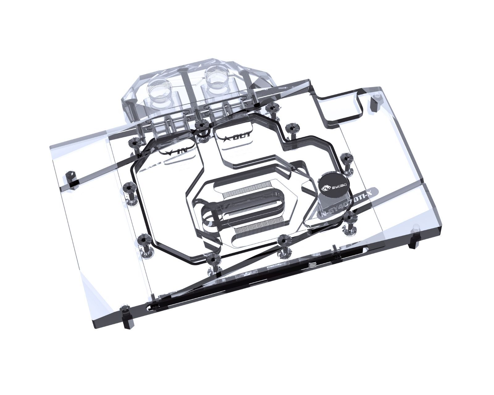 Bykski Full Coverage GPU Water Block and Backplate For GALAX GeForce RTX 4070...