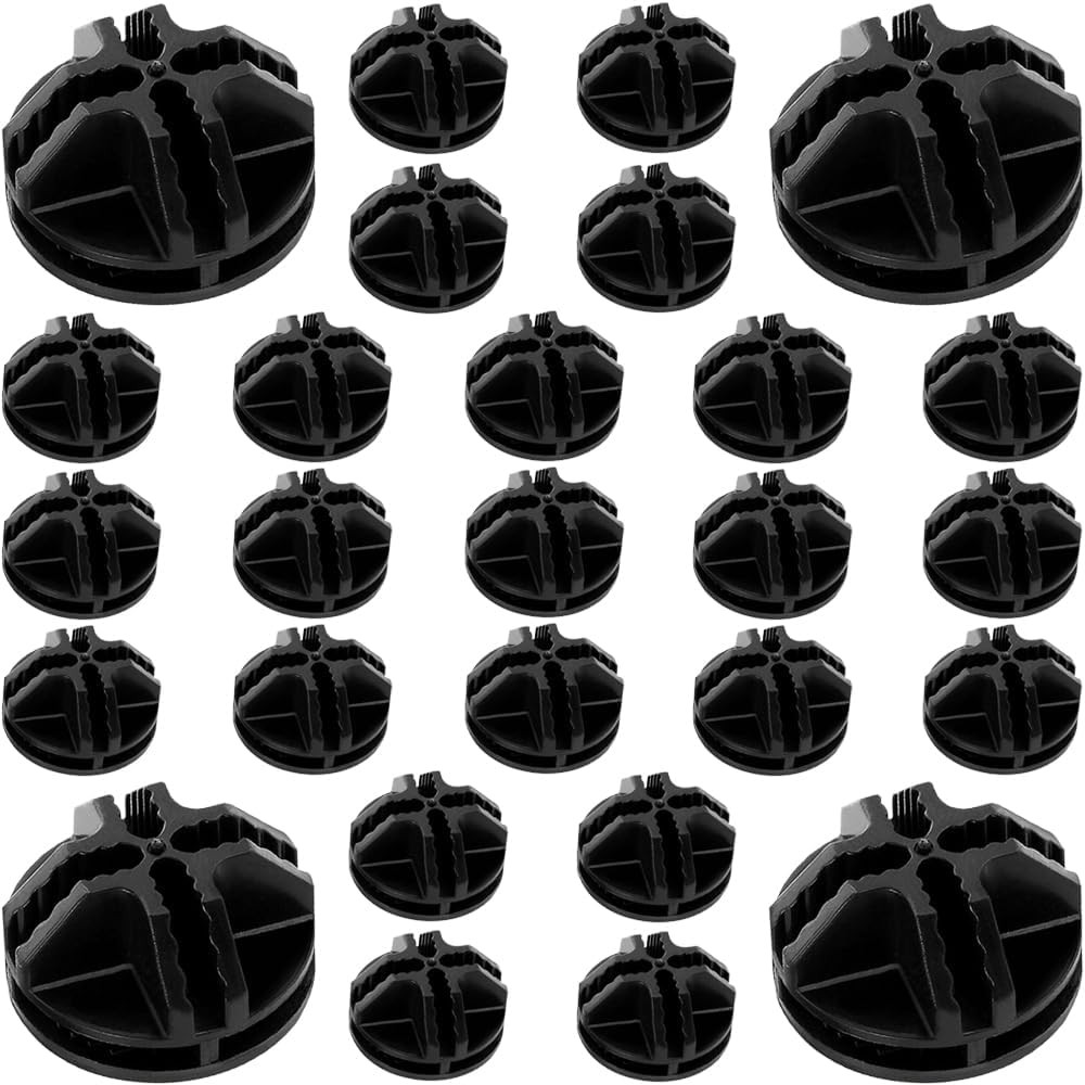 30Pcs Wire Cube Connectors, Wire Grid Cube Organizer Connector Plastic Storage