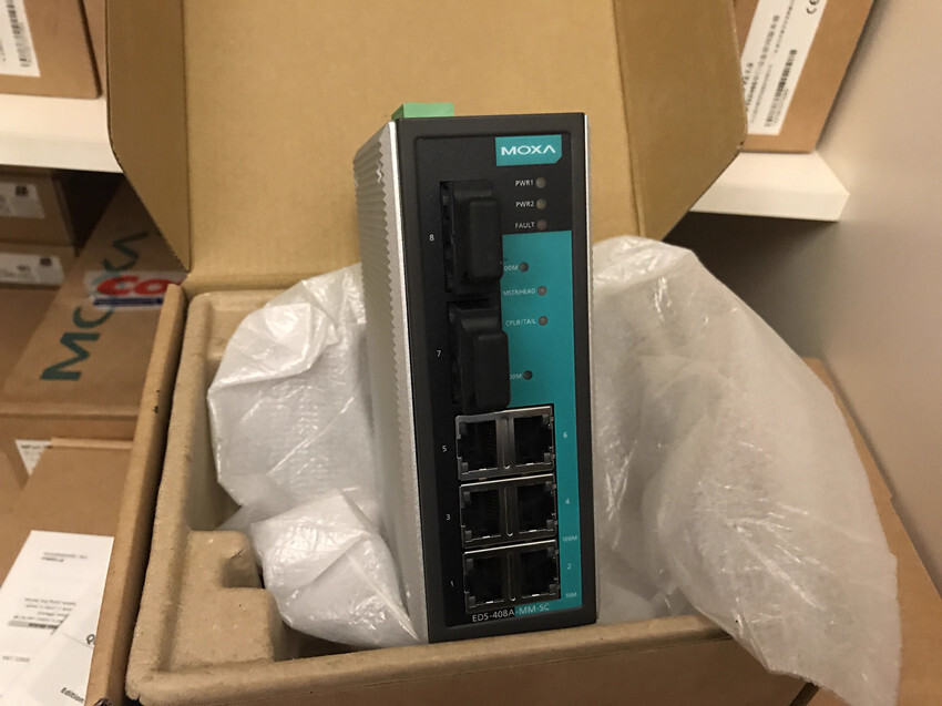 1pcs MOXA EDS-408A-MM-SC Multimode 8-port Network Management Ethernet Switch