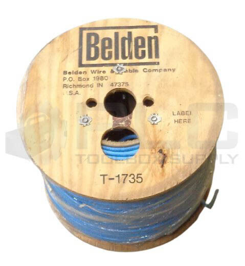 NEW BELDEN T-1735 WIRE CAT5, CMP/FT6, BLUE, 335 MTR 24AWG APPROX. 1100 FT.