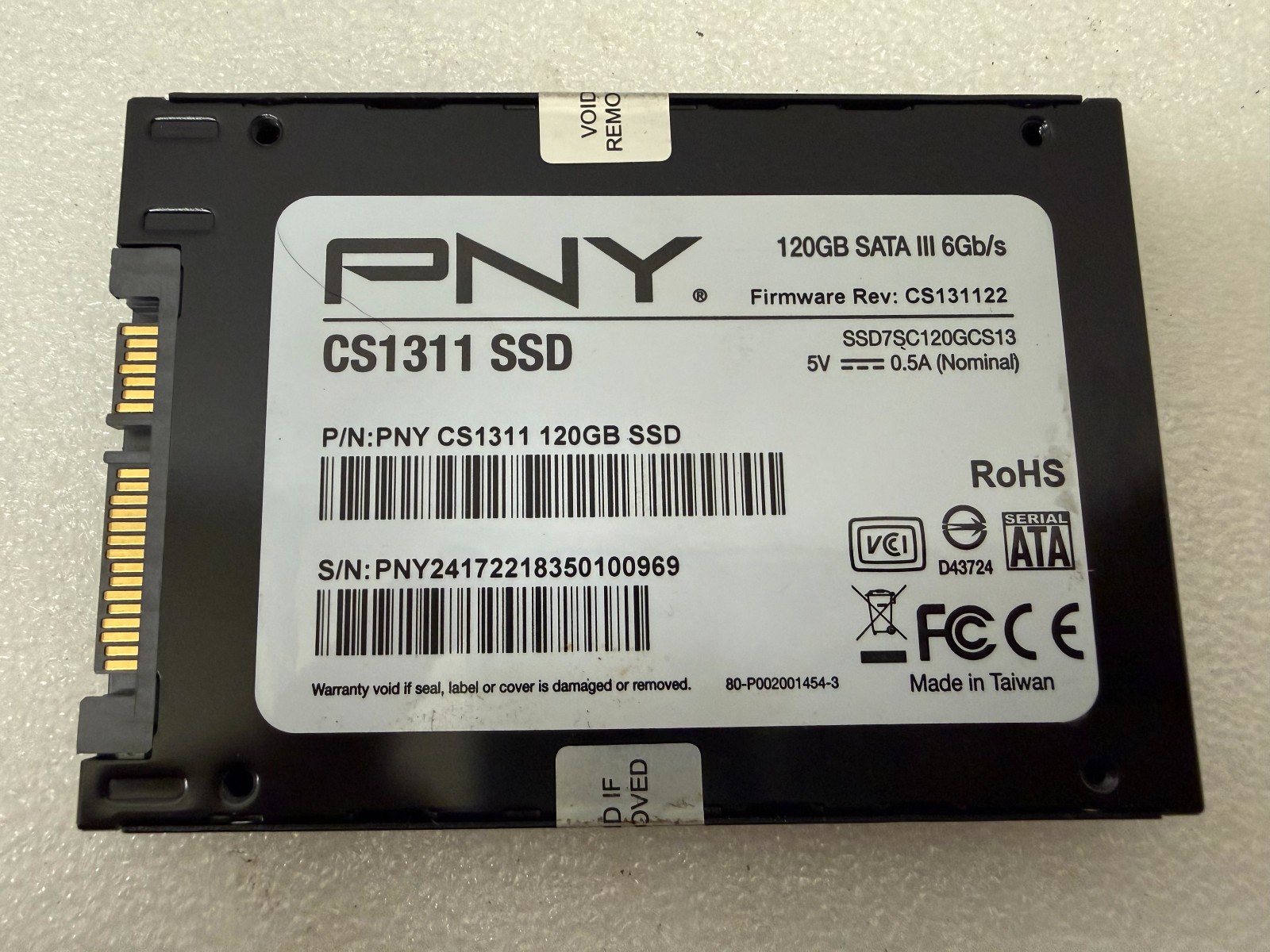 PNY CS1311 120GB SATA III 2.5-inch Internal SSD SSD7SC120GCS13