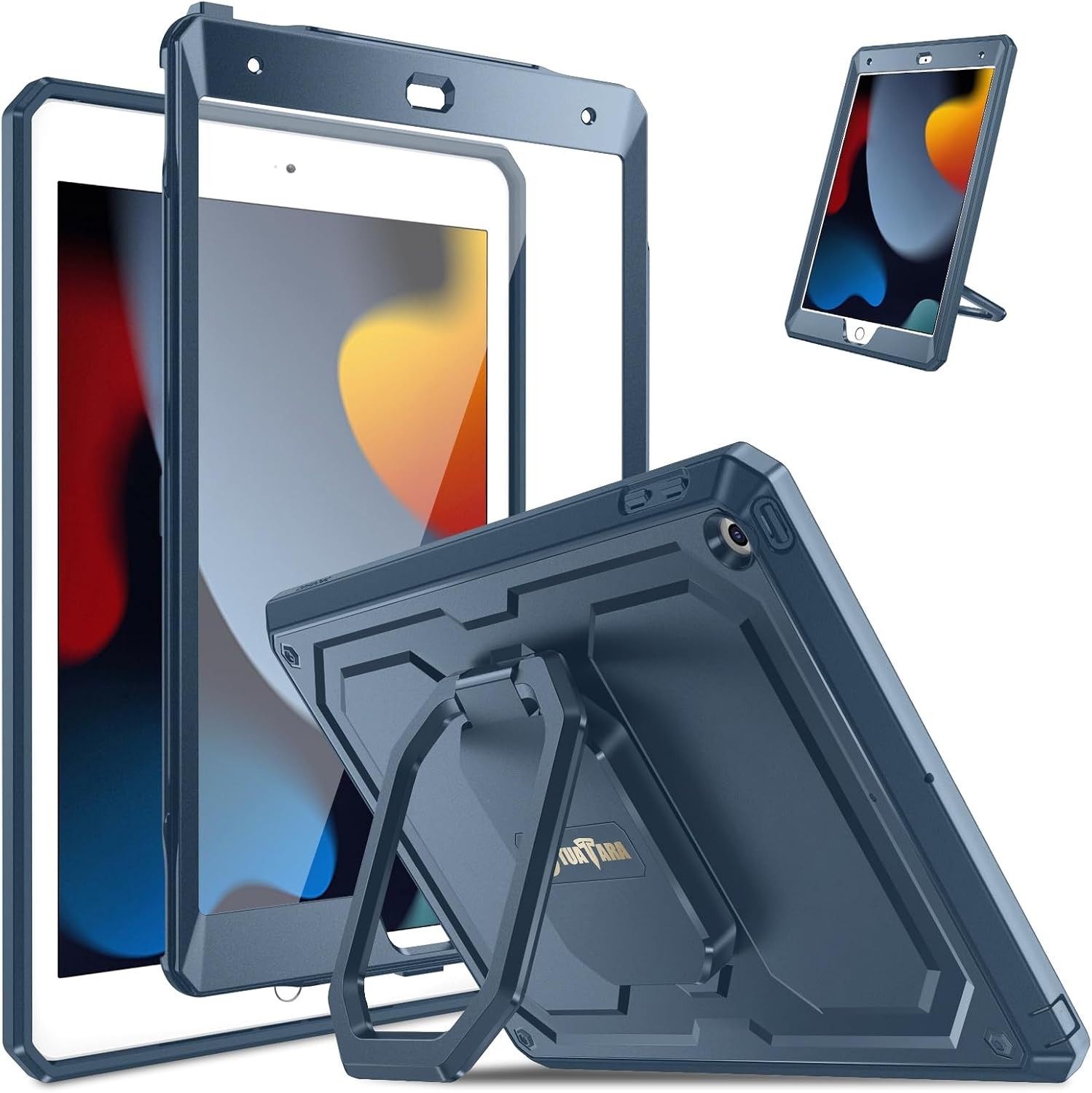 Case for iPad 9th/8th/7th Generation 10.2 Inch - Shockproof 360 Degree Rotating