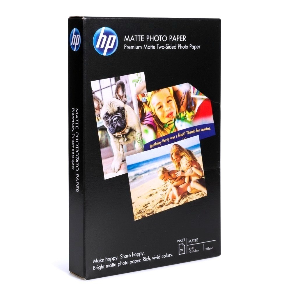 HP Premium Matte Two-Sided Photo Paper 4x6 25 Sheets 180g 6QH46A Inkjet Printer