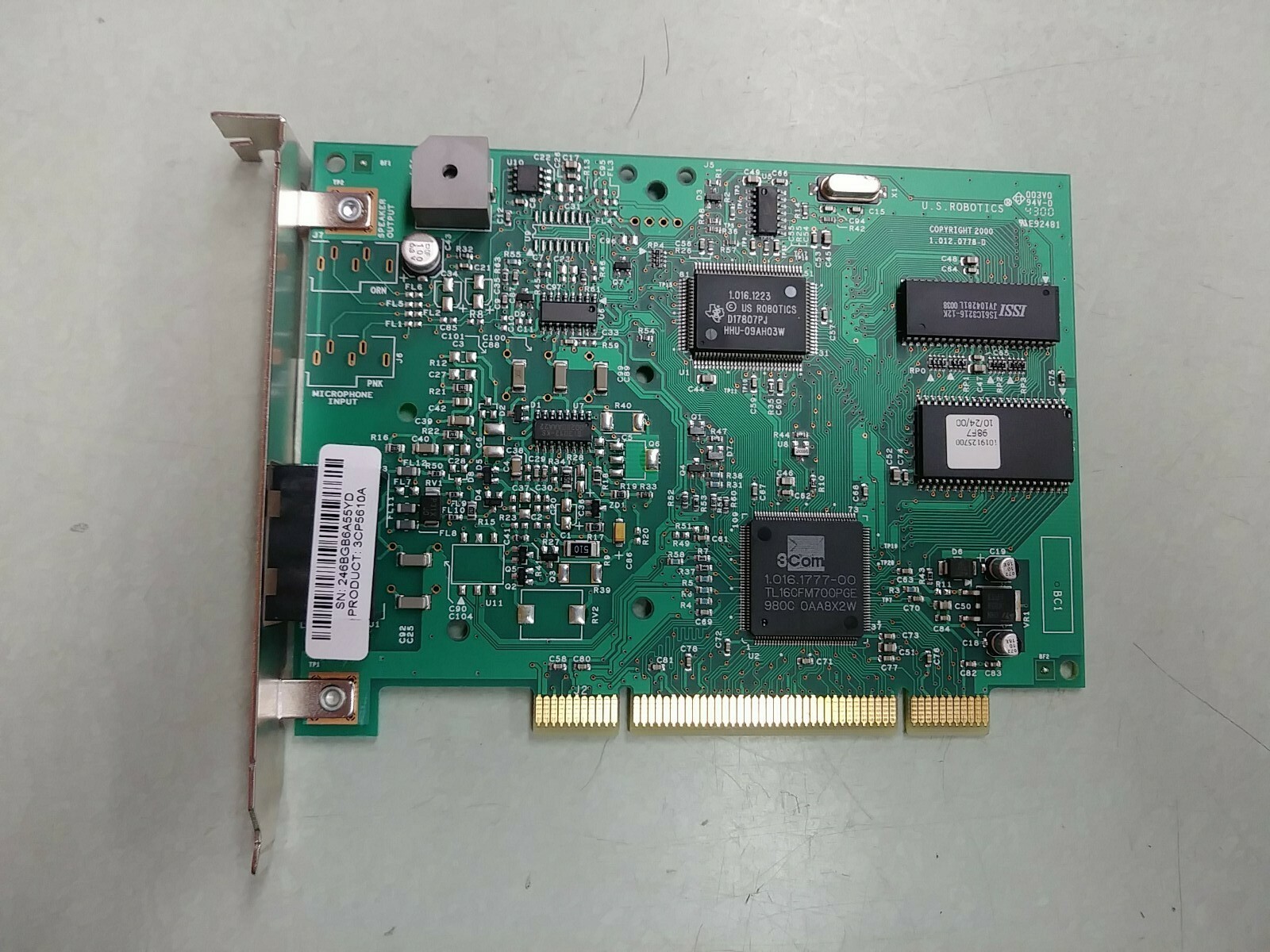 U.S. Robotics 3Com 3CP5610A 56 Kbps FAX MODEM