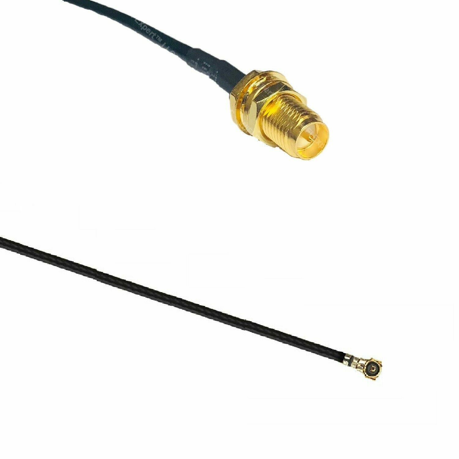 100 X 4inch Mini PCI U.FL to RP-SMA Antenna WiFi Pigtail Cable LOT PACK