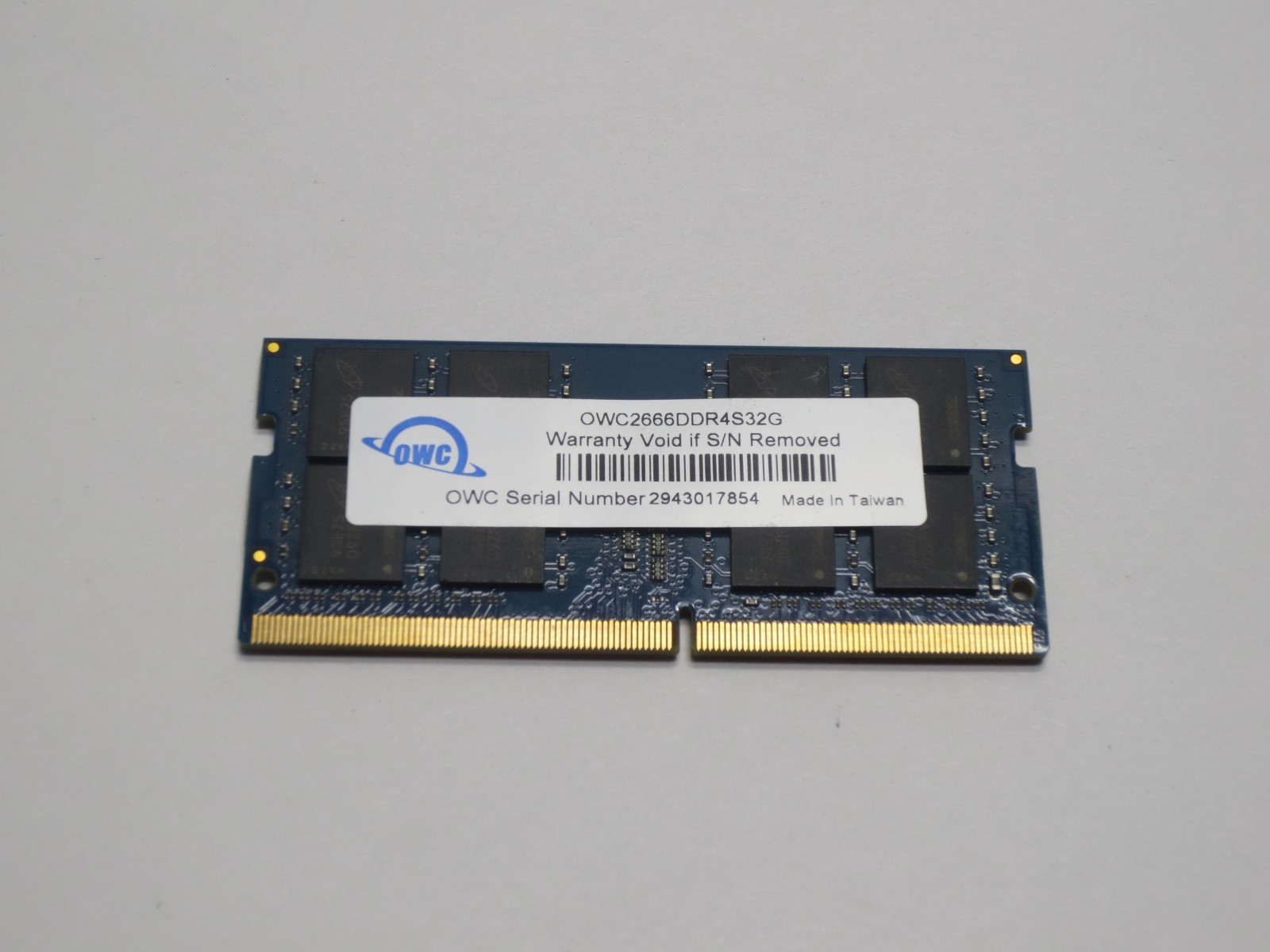 OWC 32GB 2Rx8 PC4-2666V DDR4 SODIMM Laptop Memory RAM, OWC2666DDR4S32G