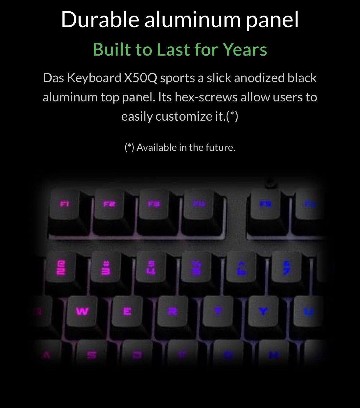 Daskeyboard X50 Mechanical USB Keyboard RGB Programmable   (DKGKXS0POGZSOUSX)