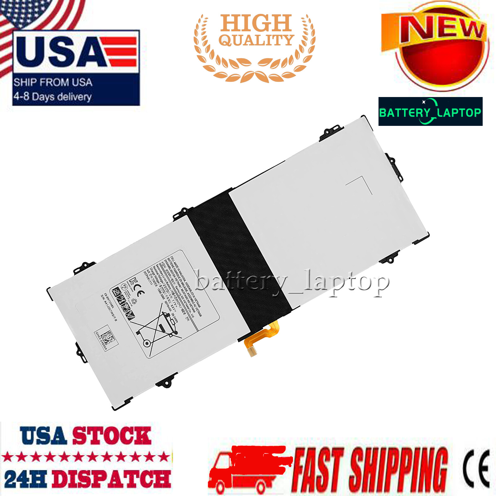 EB-BW720ABE Battery for Samsung Chromebook Plus V2 XE310XBA XE350XBA XE520QAB