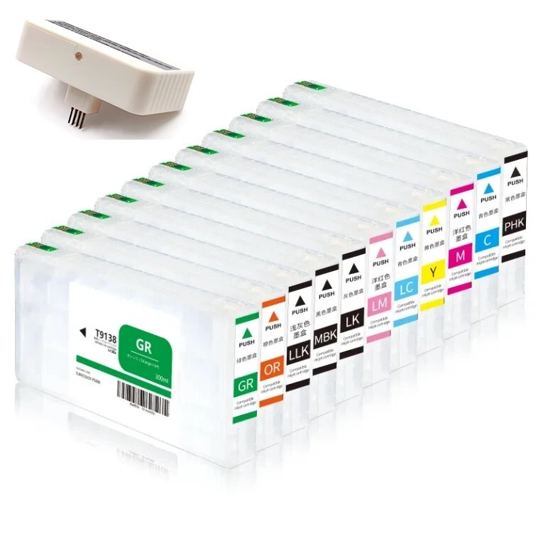 For Epson SC-P5000 printer  11 Color Refill Ink Cartridge with Resetter 300ml