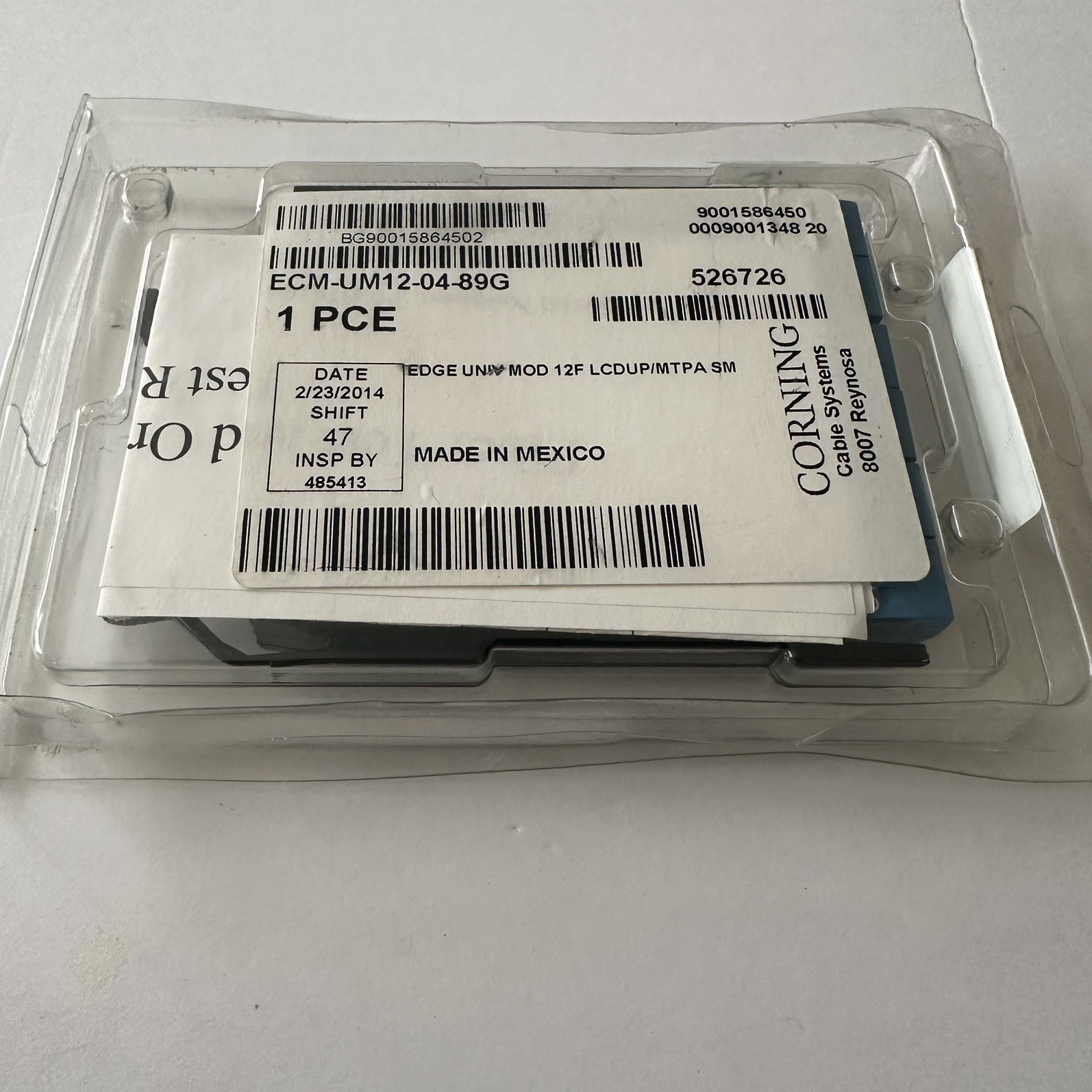 Corning ECM-UM12-04-89G-EX Edge Universal Module 12F LC Duplex/MTPA EXACT