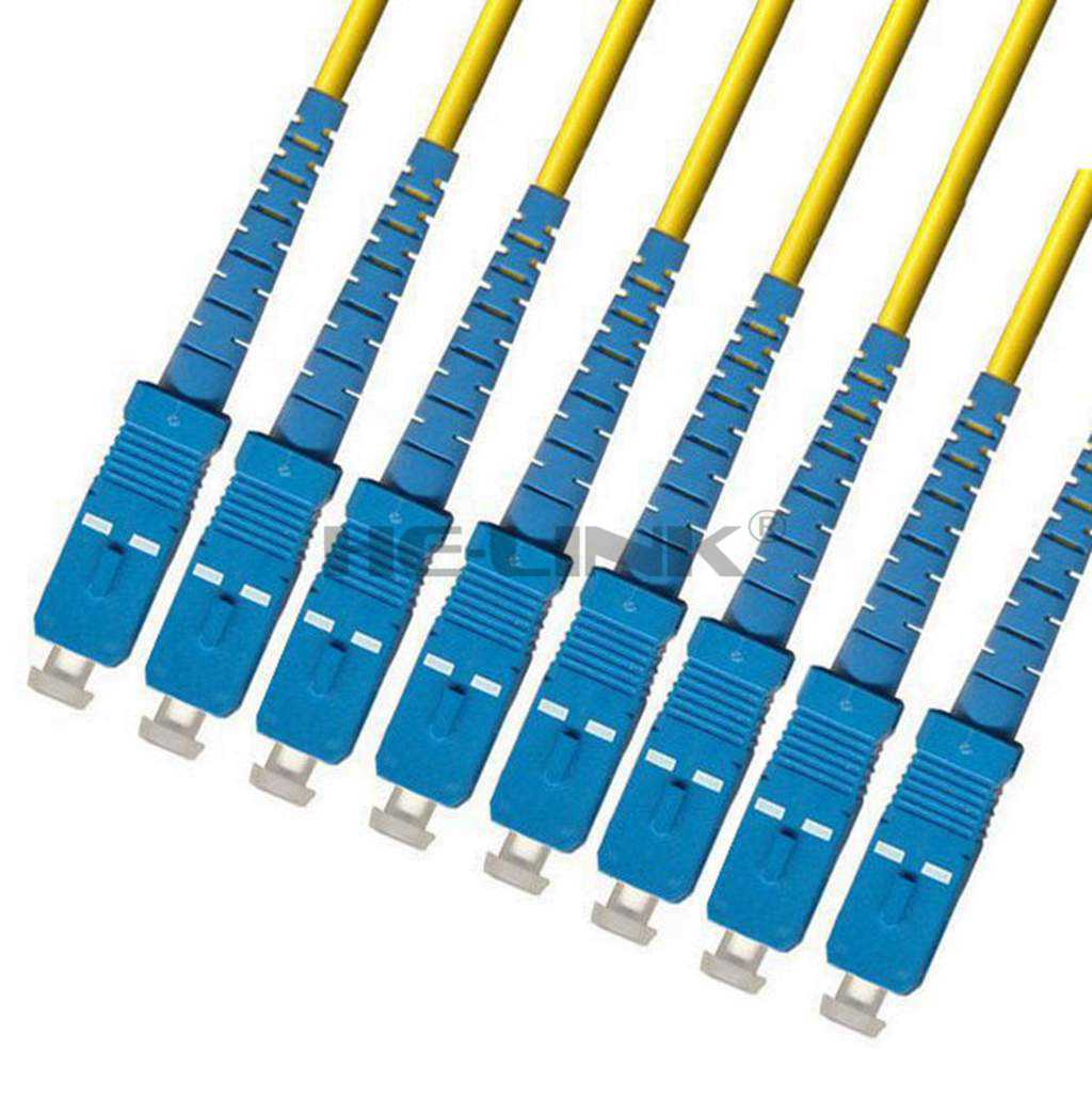 100M SC-SC Outdoor Armored Singlemode 8 Strands Fiber Optic Cable