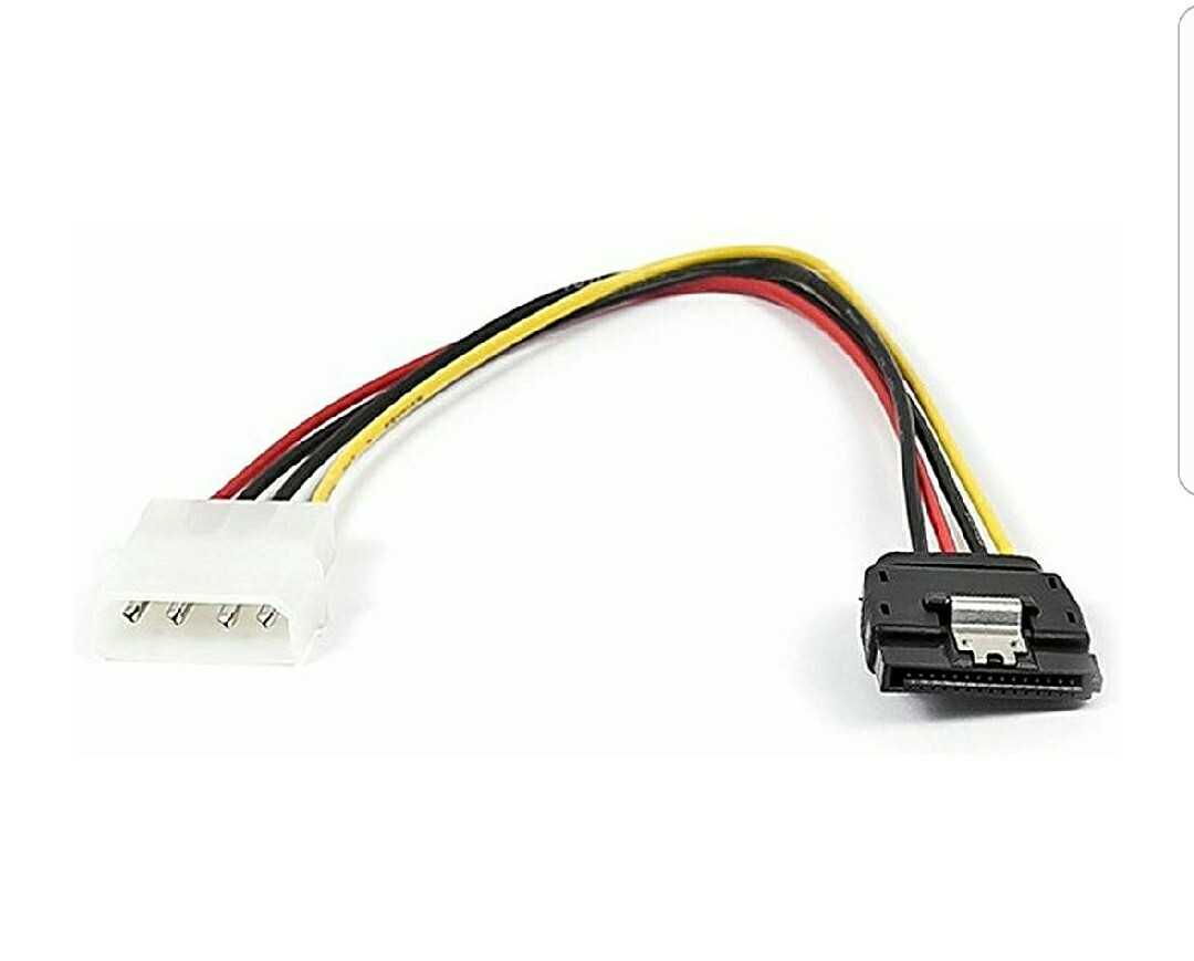 Monoprice 108799 SATA 8-Inch 15-Pin Female with Latch to Molex 4-Pin Male Power