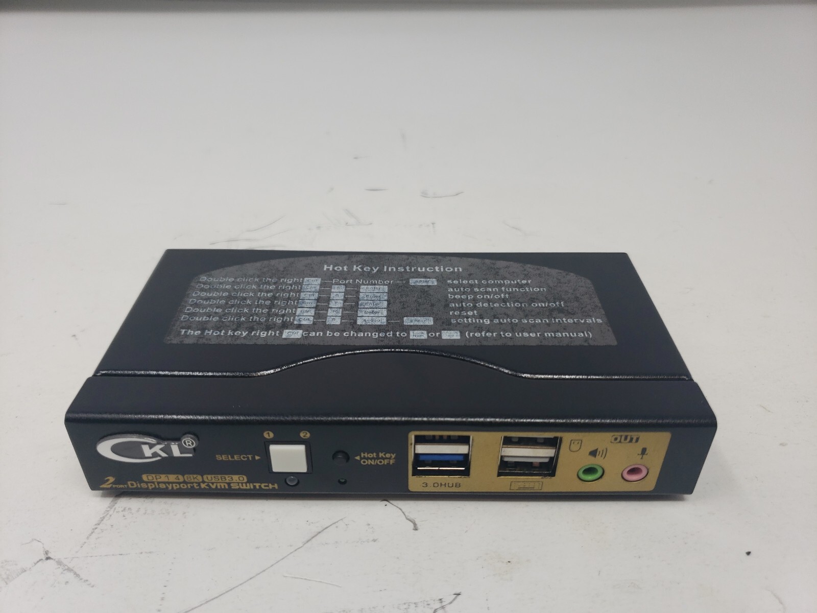 CKL 2 Port Displayport KVM Switch
