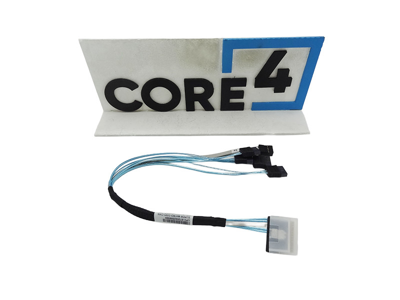 SUPERMICRO CBL-SAST-1230T4S1-100 SlimSAS x8/STR to 4x SATA+2X4 SB, 30CM Cable