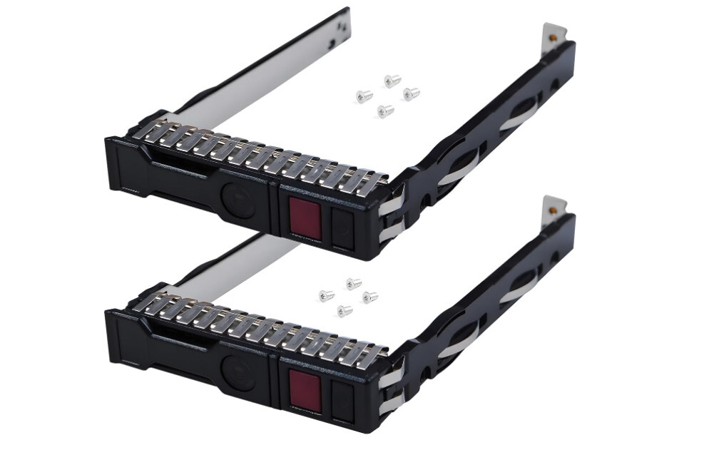 2-Pack Hard Drive Bracket 2.5" NVMe SSD Caddy 727695-001 Hard Drive Tray Caddy