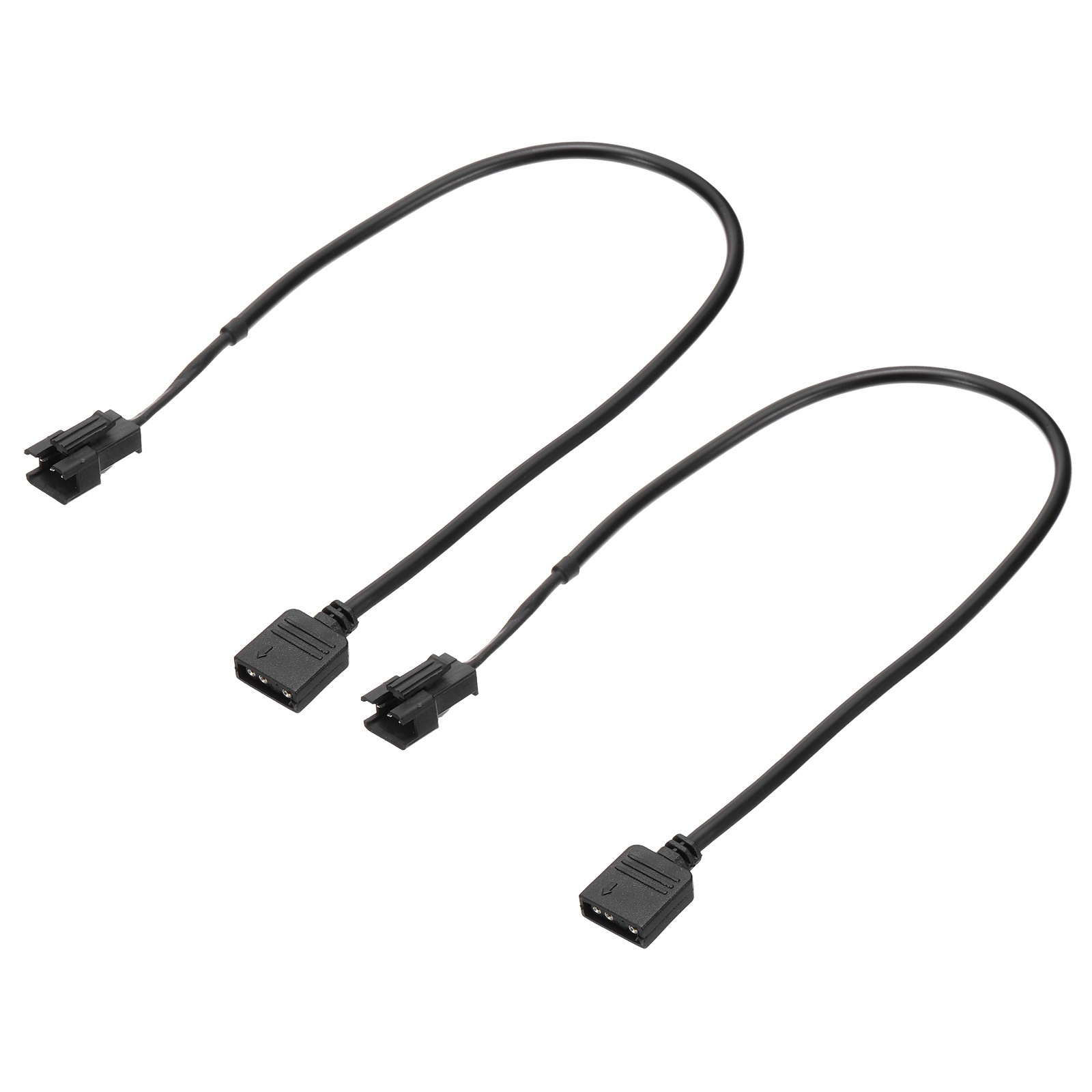 2 Pcs 5V 3 Pin to SM3P Male Splitter Cable ARGB Extension Cable for Computer