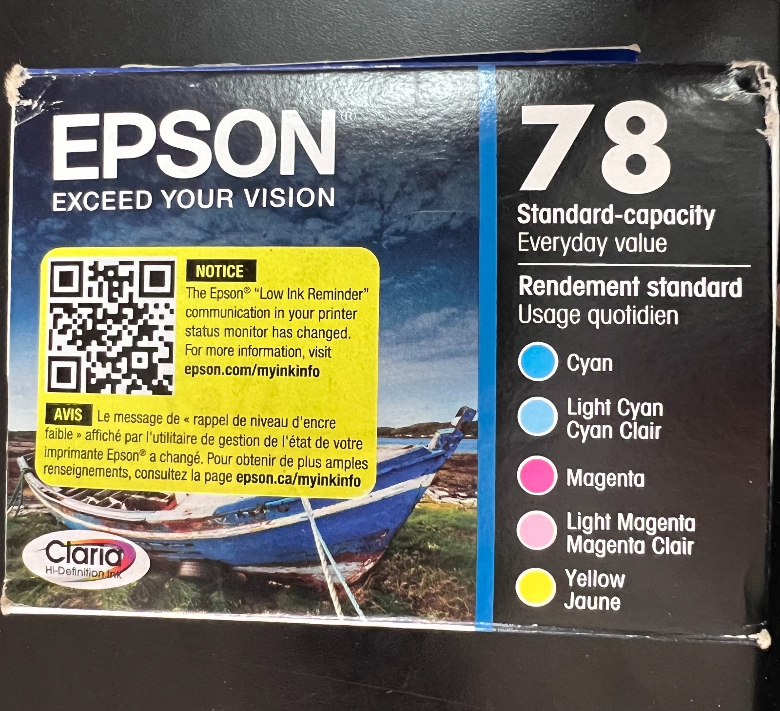 Genuine EPSON 78 Multicolor Standard-Capacity Inkjet Cartridge  2395/OB