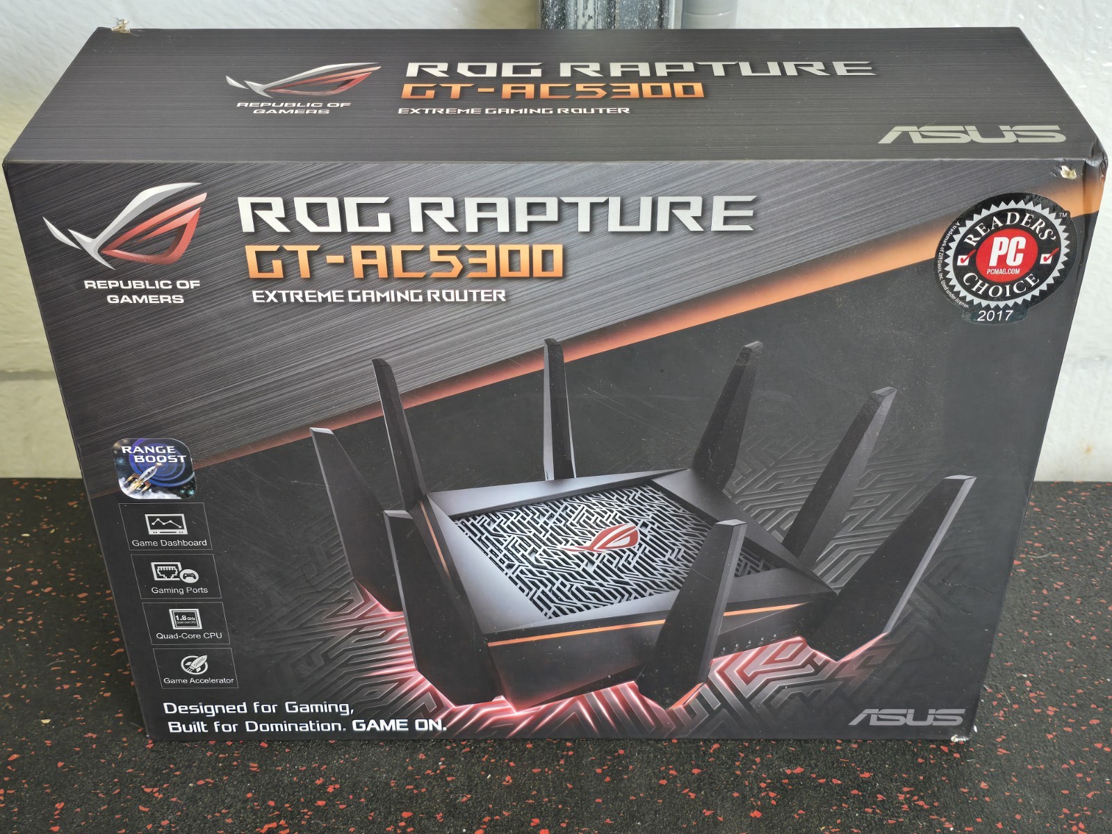 ASUS ROG Rapture GT-AC5300 Tri-Band Gaming Router 5300Mbps 8-Port