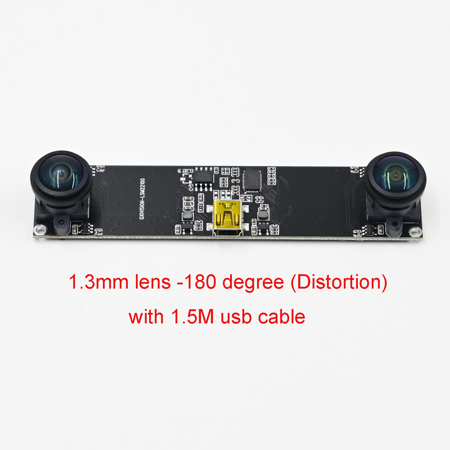 USB Camera Module Dual lens Synchronized 2560*720 30fps Webcam HD 3D VR ranging