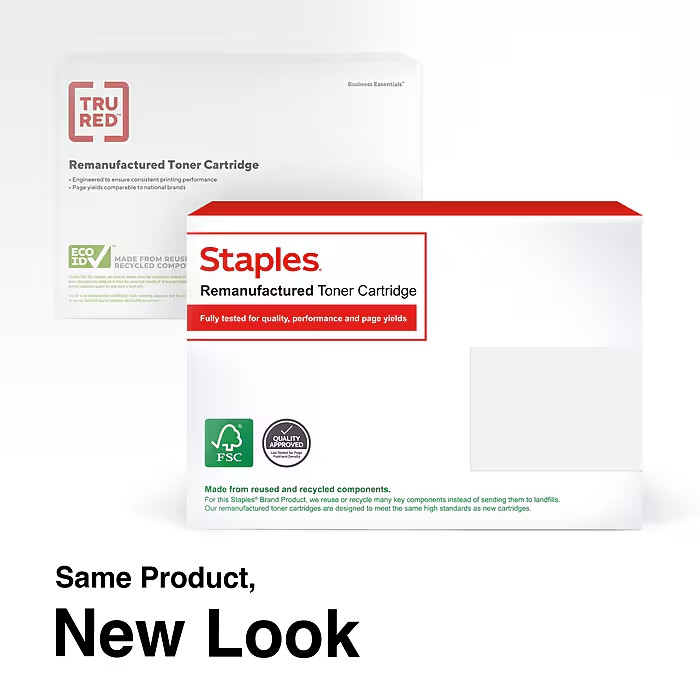 HP 90A Black Original LaserJet Toner Cartridge CE390A - Reman by Staples