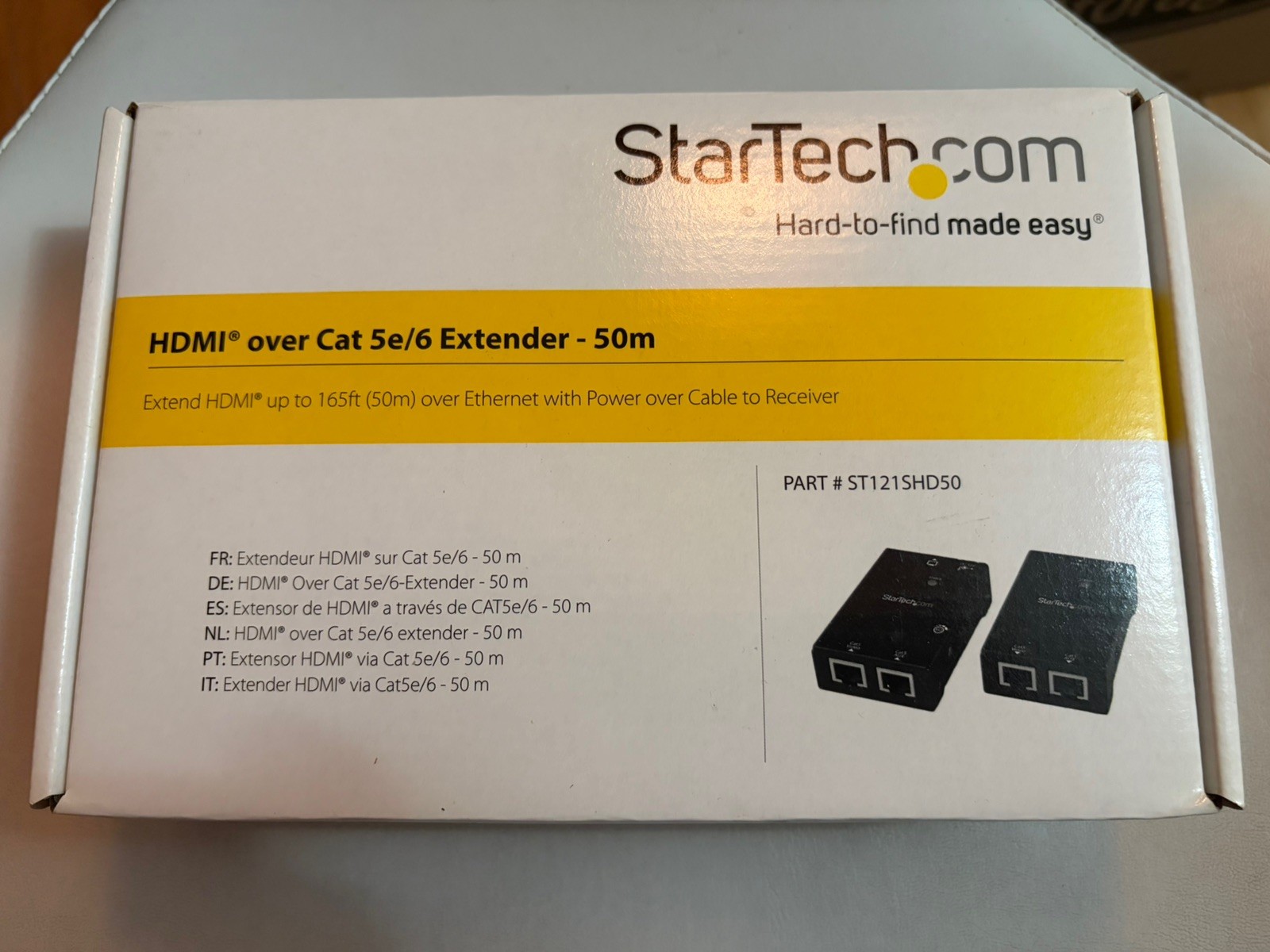StarTech HDMI Over CAT5e/CAT6 Extender Kit 165' 50m ST121SHD50