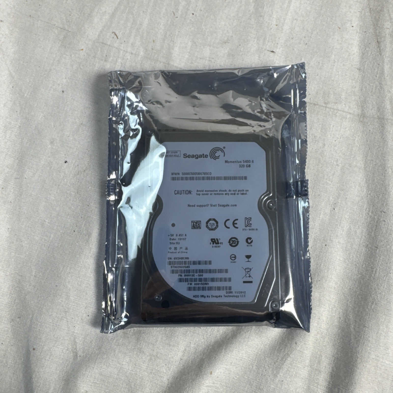 Seagate Momentus 5400.6 320 Gigabyte HDD Hard drive Laptop NEW IN PACKAGE 