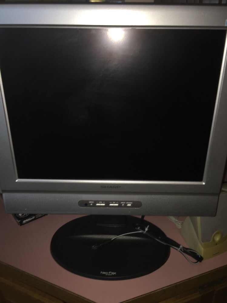 DEFECTIVE sharp lc20sh1u 20 TV Computer Monitor With Lots Of InputsRARES G3D