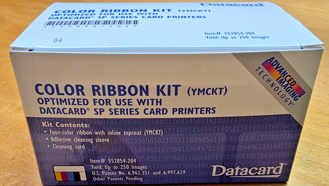 DataCard 552854-204 YMCKT Color Ribbon Kit SP Series Printer Open Box