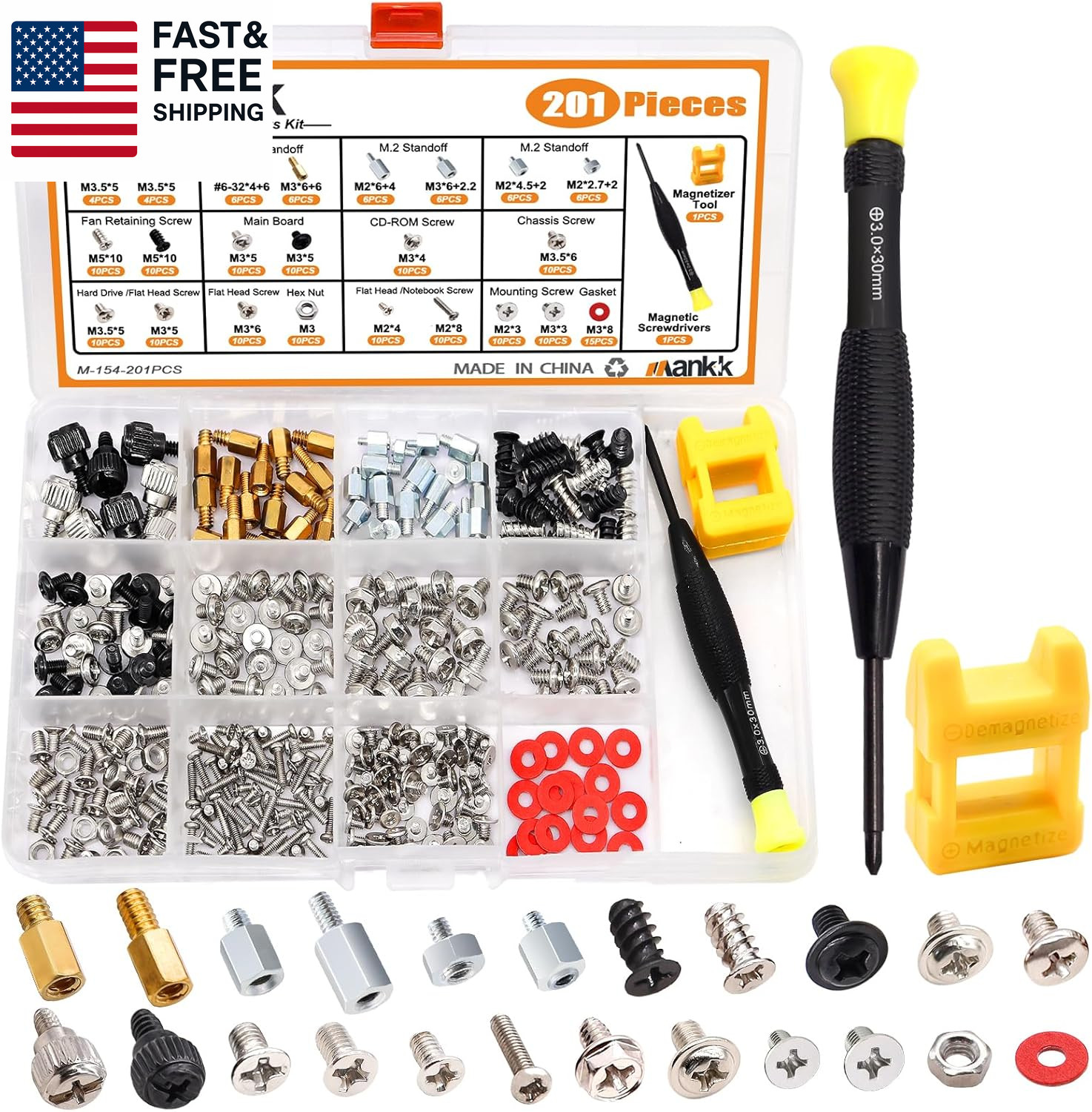 23 Sizes M.2 Computer Screws Motherboard Standoffs Laptop Screws for Motherboard