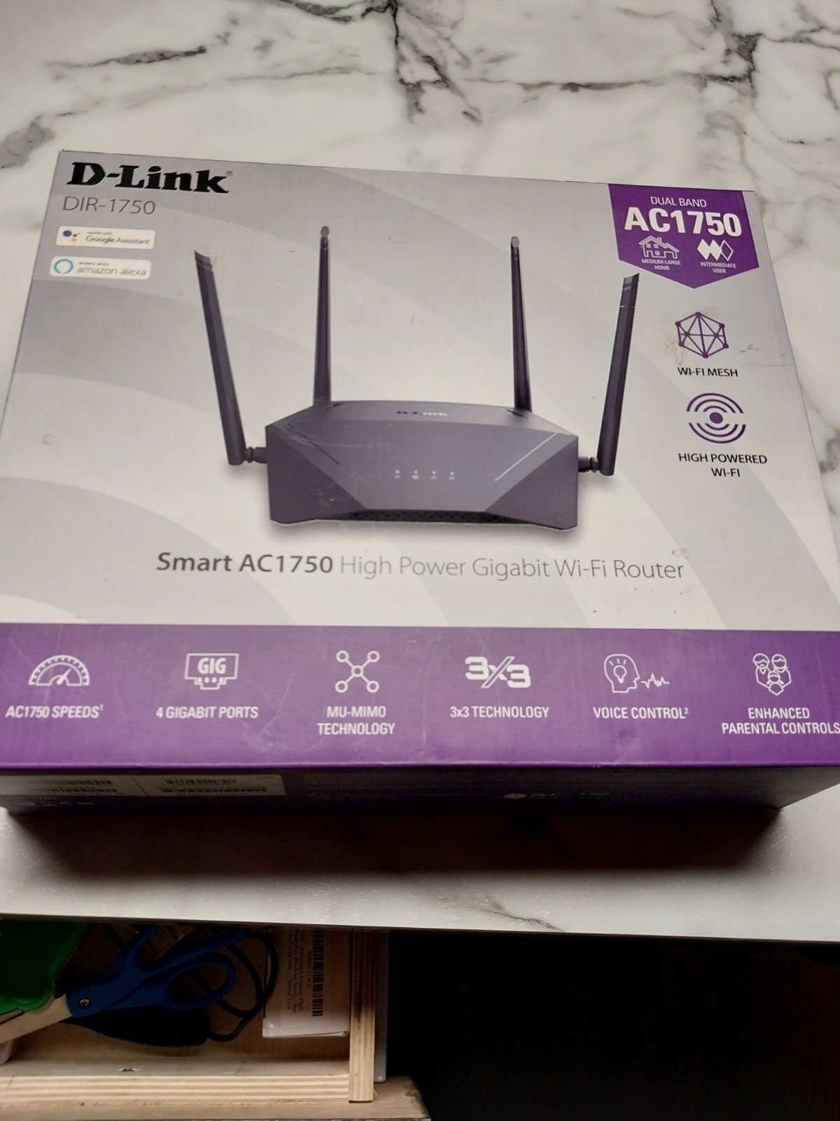 D-Link WiFi Router AC1750 Mesh Smart Home Network DIR-1750  